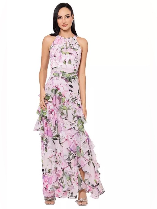 Xscape Dresses & Skirts - XSCAPE women’s Printed High-Neck Sleeveless Dress
